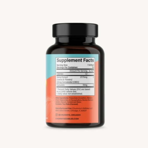 CBD Nano Softgels (Curcumin) for Stress relief and anxiety reduction